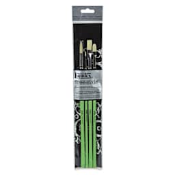Liquitex Freestyle Detail Brushes - Traditional, Set of 4, front of the packaging
