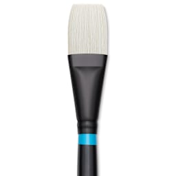 Princeton Series 6500 Aspen Synthetic Brush - Size 16, Flat, Long Handle, close up