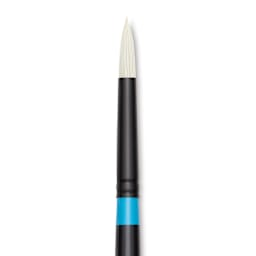 Princeton Series 6500 Aspen Synthetic Brush - Size 6, Round, Long Handle, close up