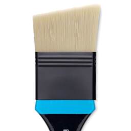 Princeton Aspen Series 6500 Synthetic Brush - Angular Mottler, Size 2", close-up