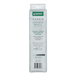 Princeton Aspen Series 6500 Synthetic Travel Brush - Round, Size 2 back of package
