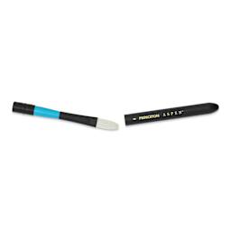 Princeton Aspen Series 6500 Synthetic Travel Brush - Flat, Size 6 cap separated from handle