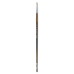 Silver Brush Monza Synthetic Mongoose Artist Brush - Long Handle, Round, Size 2