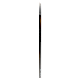 Silver Brush Monza Synthetic Mongoose Artist Brush - Long Handle, Round, Size 4