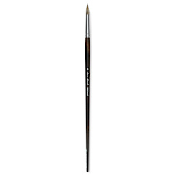 Silver Brush Monza Synthetic Mongoose Artist Brush - Long Handle, Round, Size 8
