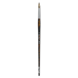 Silver Brush Monza Synthetic Mongoose Artist Brush - Long Handle, Round, Size 12
