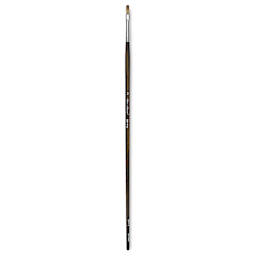 Silver Brush Monza Synthetic Mongoose Artist Brush - Long Handle, Flat, Size 2