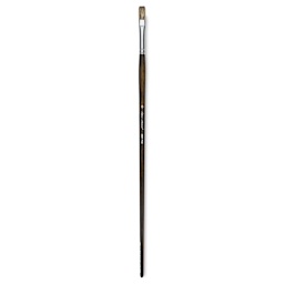 Silver Brush Monza Synthetic Mongoose Artist Brush - Long Handle, Flat, Size 6