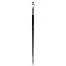 Silver Brush Monza Synthetic Mongoose Artist Brush - Long Handle, Flat, Size 10