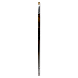 Silver Brush Monza Synthetic Mongoose Artist Brush - Long Handle, Bright, Size 6