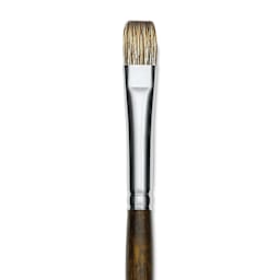Silver Brush Monza Synthetic Mongoose Artist Brush - Long Handle, Bright, Size 12 (close up)