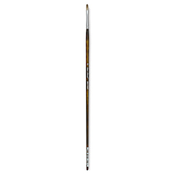 Silver Brush Monza Synthetic Mongoose Artist Brush - Long Handle, Filbert, Size 2