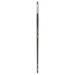Silver Brush Monza Synthetic Mongoose Artist Brush - Long Handle, Filbert, Size 4