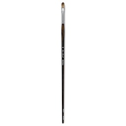 Silver Brush Monza Synthetic Mongoose Artist Brush - Long Handle, Filbert, Size 6