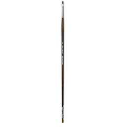 Silver Brush Monza Synthetic Mongoose Artist Brush - Long Handle, Short Bright, Size 2