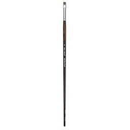 Silver Brush Monza Synthetic Mongoose Artist Brush - Long Handle, Short Bright, Size 4