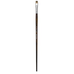 Silver Brush Monza Synthetic Mongoose Artist Brush - Long Handle, Short Bright, Size 8