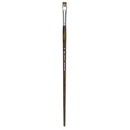 Silver Brush Monza Synthetic Mongoose Artist Brush - Long Handle, Short Bright, Size 10