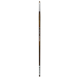 Silver Brush Monza Synthetic Mongoose Artist Brush - Long Handle, Short Filbert, Size 2