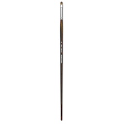 Silver Brush Monza Synthetic Mongoose Artist Brush - Long Handle, Short Filbert, Size 4