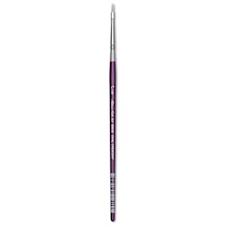 Silver Brush Silver Silk 88 Synthetic Brush - Short Handle, Oval Crescent, Size 1/8"