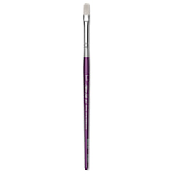 Silver Brush Silver Silk 88 Synthetic Brush - Short Handle, Oval Crescent, Size 3/8"