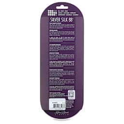 Silver Brush Silver Silk 88 Synthetic Brushes - Short Handle, Round, Set of 6, back of packaging