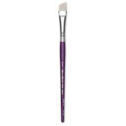 Silver Brush Silver Silk 88 Synthetic Brush - Short Handle, Angle, Size 1/2"