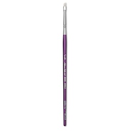 Silver Brush Silver Silk 88 Synthetic Brush - Short Handle, Angle, Size 1/8"
