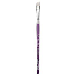 Silver Brush Silver Silk 88 Synthetic Brush - Short Handle, Angle, Size 3/8"