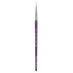 Silver Brush Silver Silk 88 Synthetic Brush - Short Handle, Script Liner, Size 18/0