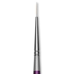 Silver Brush Silver Silk 88 Synthetic Brush - Short Handle, Monogram Liner, Size 20/0, close-up