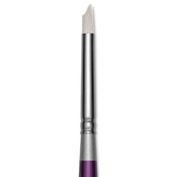 Silver Brush Silver Silk 88 Synthetic Brush - Short Handle, Deerfoot, Size 1/4", close-up
