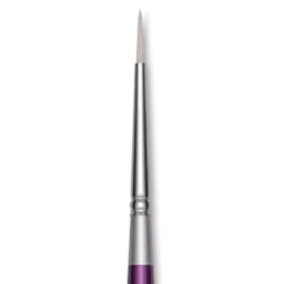 Silver Brush Silver Silk 88 Synthetic Brush - Short Handle, Round, Size 2, close-up