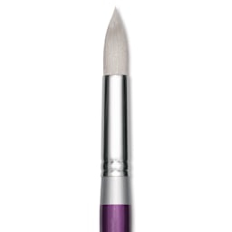 Silver Brush Silver Silk 88 Synthetic Brush - Short Handle, Jumbo Round, Size 26, close-up