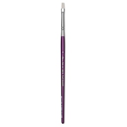 Silver Brush Silver Silk 88 Synthetic Brush - Short Handle, Flat Shader, Size 4