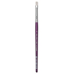 Silver Brush Silver Silk 88 Synthetic Brush - Short Handle, Flat Shader, Size 6