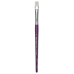 Silver Brush Silver Silk 88 Synthetic Brush - Short Handle, Flat Shader, Size 10