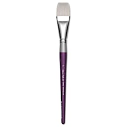 Silver Brush Silver Silk 88 Synthetic Brush - Short Handle, Wash/Glaze, Size 1"
