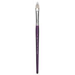 Silver Brush Silver Silk 88 Synthetic Brush - Short Handle, Cat's Tongue, Size 6