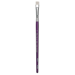 Silver Brush Silver Silk 88 Synthetic Brush - Short Handle, Chisel Blender, Size 4