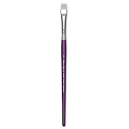 Silver Brush Silver Silk 88 Synthetic Brush - Short Handle, Chisel Blender, Size 6