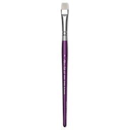 Silver Brush Silver Silk 88 Synthetic Brush - Short Handle, Chisel Blender, Size 8