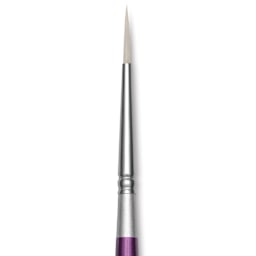 Silver Brush Silver Silk 88 Synthetic Brush - Short Handle, Ultra Round, Size 2, close-up