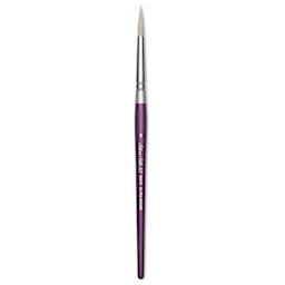 Silver Brush Silver Silk 88 Synthetic Brush - Short Handle, Ultra Round, Size 8