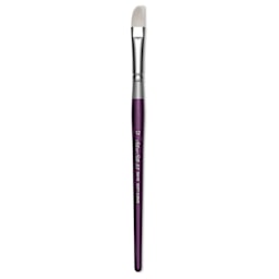 Silver Brush Silver Silk 88 Synthetic Brush - Short Handle, Soft Curve, Size 12