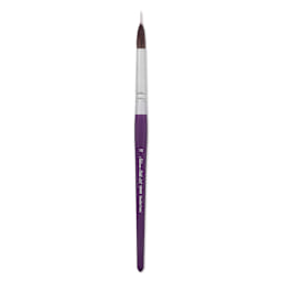Silver Brush Silver Silk 88 Synthetic Brush - Short Handle, Needle Point Liner, Size 12