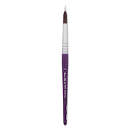 Silver Brush Silver Silk 88 Synthetic Brush - Short Handle, Needle Point Liner, Size 14