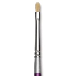 Silver Brush Silver Silk 88 White Goat Hair Mop - Short Handle, Mini Mop, 1/8", close-up