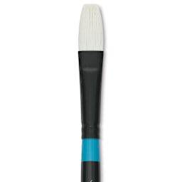 Princeton Aspen Synthetic Brush - Short Handle, Flat, Size 6, close-up